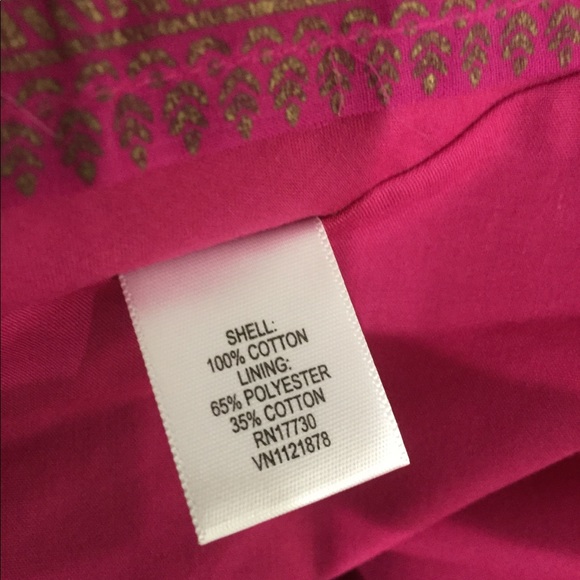 NWOT Isaac Mizrahi fuchsia and gold dress size 2 - Picture 8 of 11